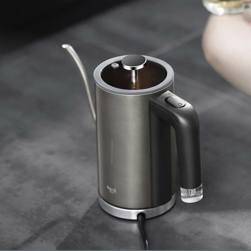  Xiaomi Deerma Electric Hand Pot 8mm Gooseneck Mouth LED Heating Lamp Brewed Coffee Hot Water Bottle