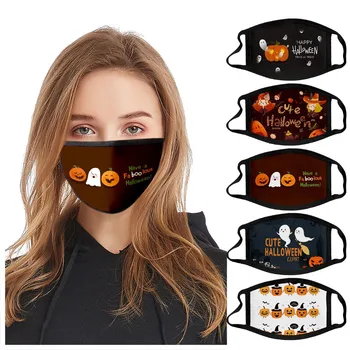 

5PC Unisex Adult Printed Halloween Outdoor Mouth Breathable Cycling Mask