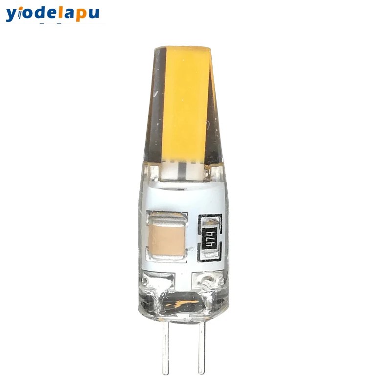 10-Pack G4 GU4.0 Mini LED Bulbs - 2W, Warm White, 110V, COB - For Cabinet & Accent Lights