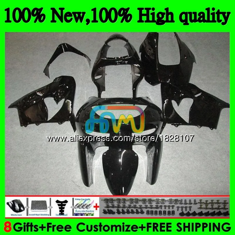 Тюнинг-пакет для KAWASAKI ZX900 ZX9 R ZX 9R 900CC ZX 9 R 900 29BS. 18 ZX-9R ZX9R все чёрные 98 99 00 01 1998 1999 2000 2001 обтекатель