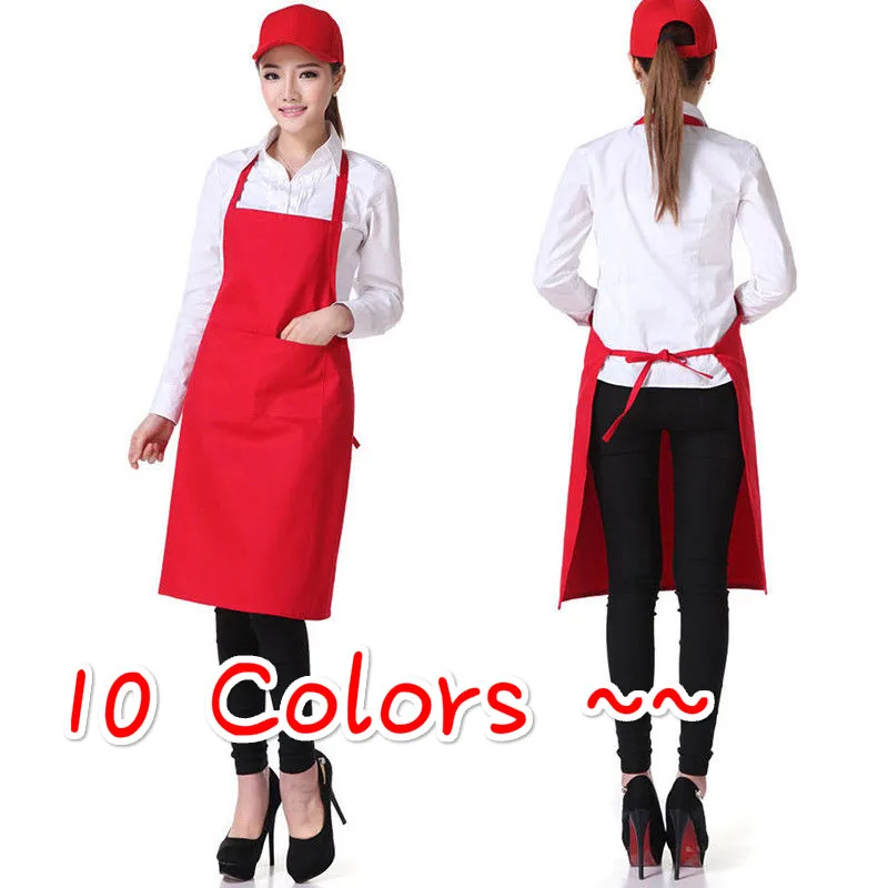 Chef Apron Kitchen Waterproof Pocket Catering Cooking Butcher Baking Craft