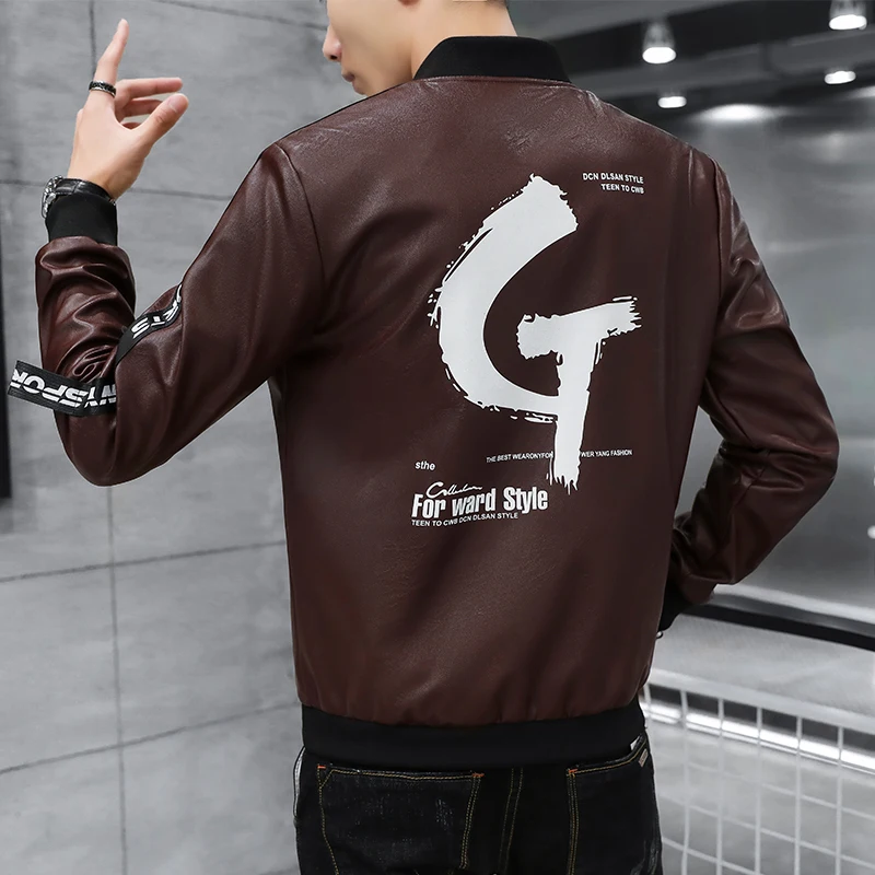 Осенняя кожаная куртка мужская мотоциклетная мужская куртка Chaqueta Hombre Jaqueta De Couro Slim Fit Chaqueta Cuero Hombre Leren Jas Heren