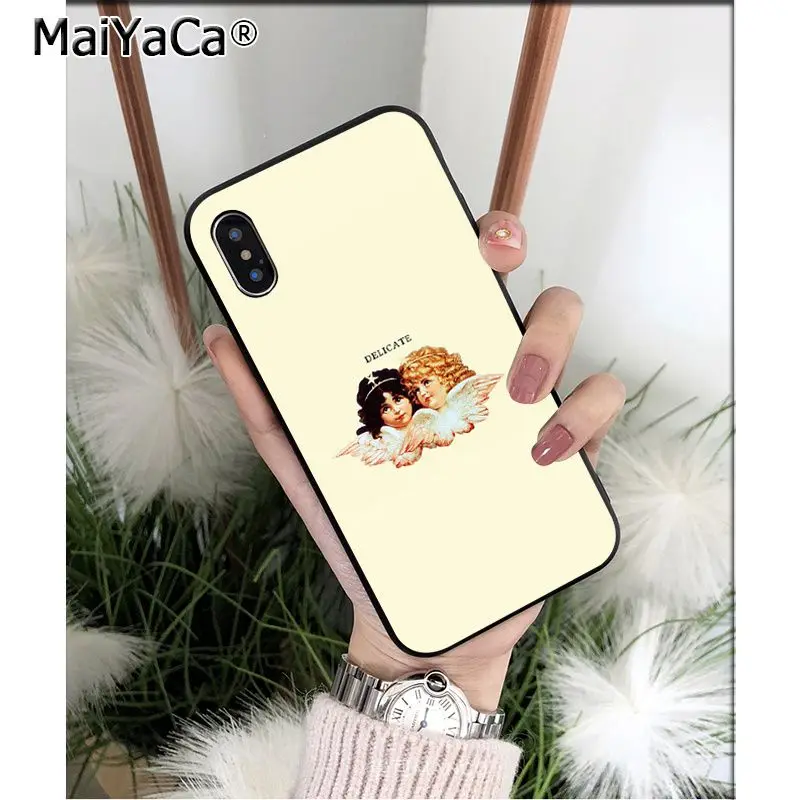 Мягкий высококачественный чехол MaiYaCa Renaissance angels Cupid из ТПУ для телефона Apple iPhone 8 7 6 6S Plus X XS MAX 5 5S SE XR