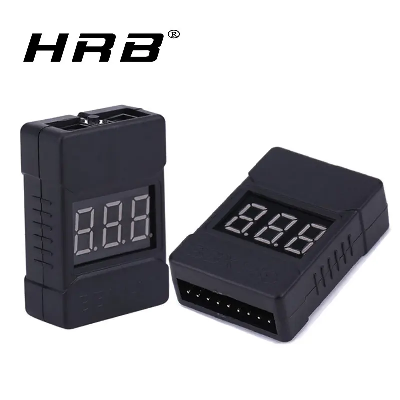 Индикатор напряжения батареи Lipo HotRc BX100 1 8S светодиодный низковольтный зуммер