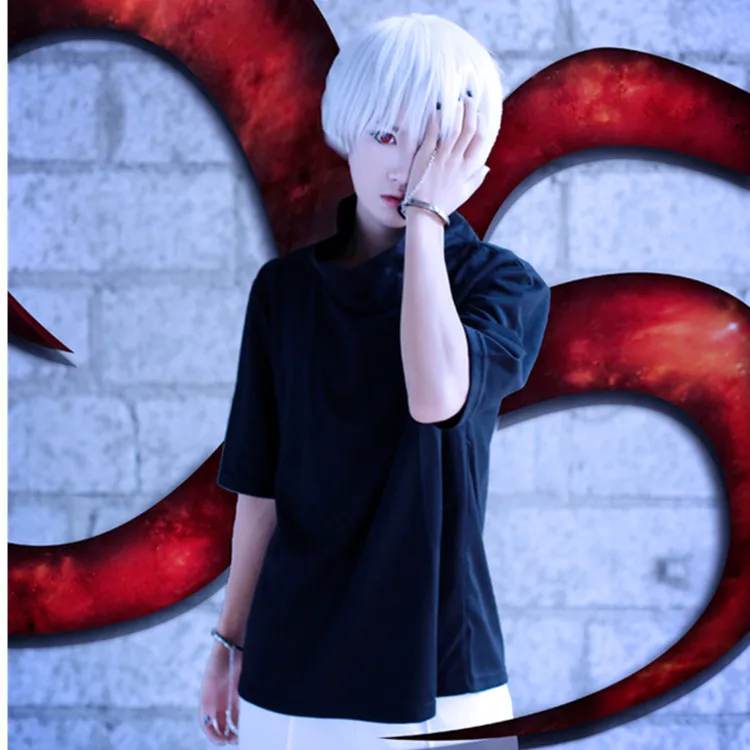 Одежда с надписью «Tokyo Ghoul Косплей Ken kaneki костюмы куртка с капюшоном черный униформа для единоборств костюмы на Хэллоуин короткая футболка с героями из японского аниме «пальто маска полный комплект