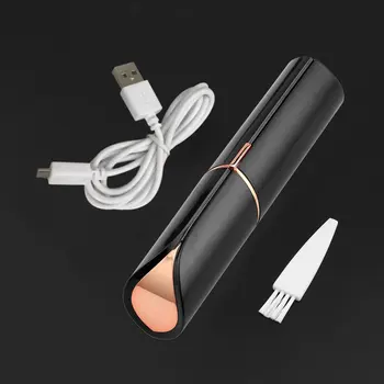

Portable Size Women USB Rechargable Electric Painless Hair Removal For Body Depilator Lipstick-shape Neck Leg Shaving Tool