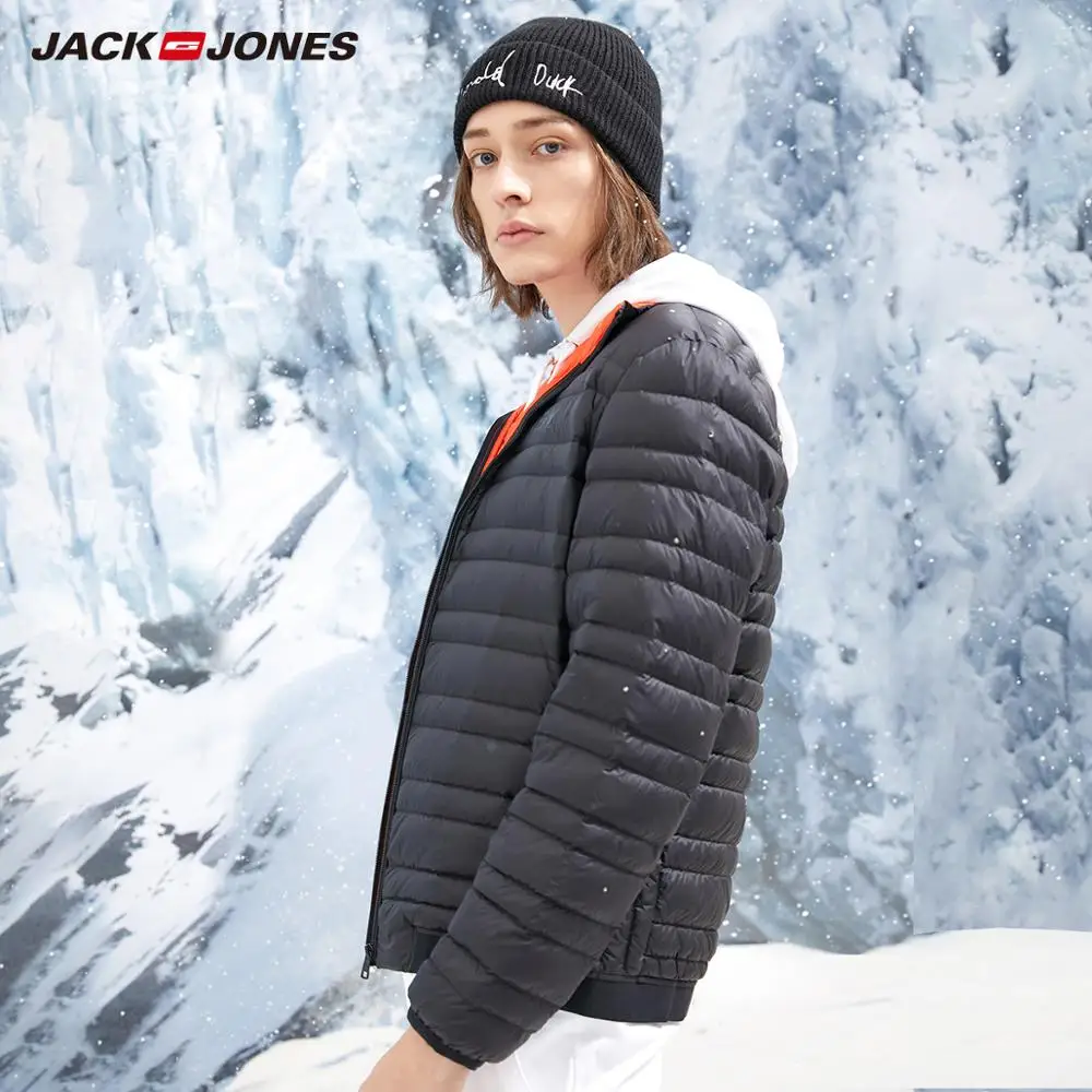 Goede Jackjones Mannen Licht Gewicht Korte Donsjack Korte Jas Menswear 218312527