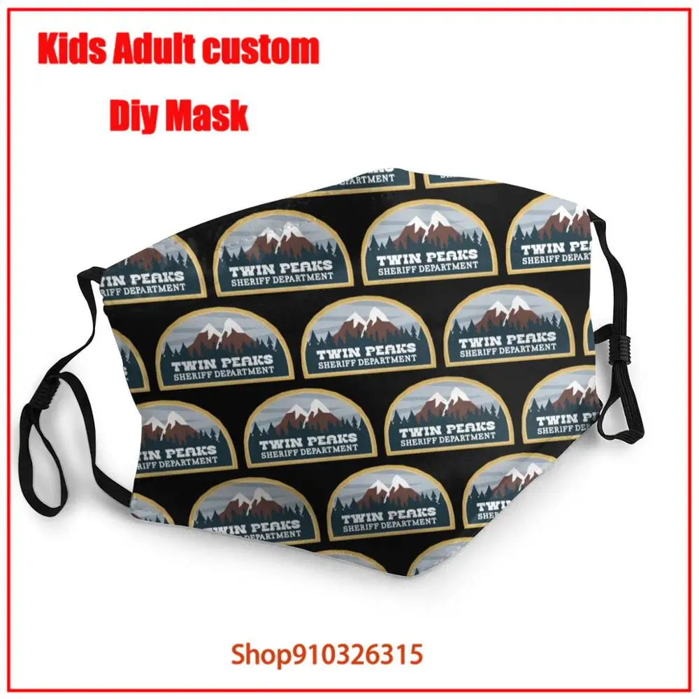 Маска для рта Twin Peaks Sheriff Department многоразовая маска mascarillas de tela lavables con filtro masque en tissu