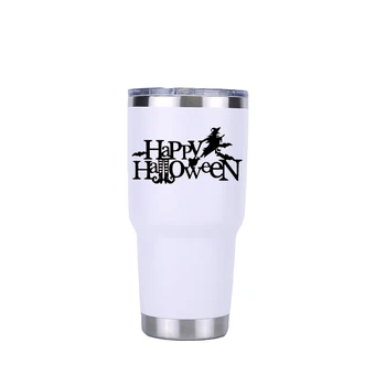 

Happy Halloween 20 30 oz Tumbler Travel Car Beer Mug Double Wall Vacuum Flasks Insulated Stainless Steel Thermos Coffee mug Customizable any logo