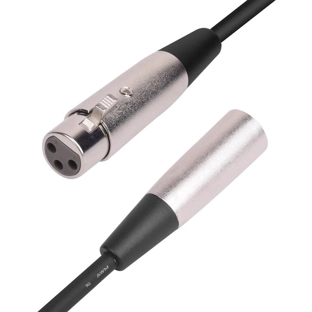 Зарядный кабель с разъемом папа XLR 3 контактный разъем аудио микрофонный кабель шнур 1 м микрофонный кабель шнур длиной 20 футов