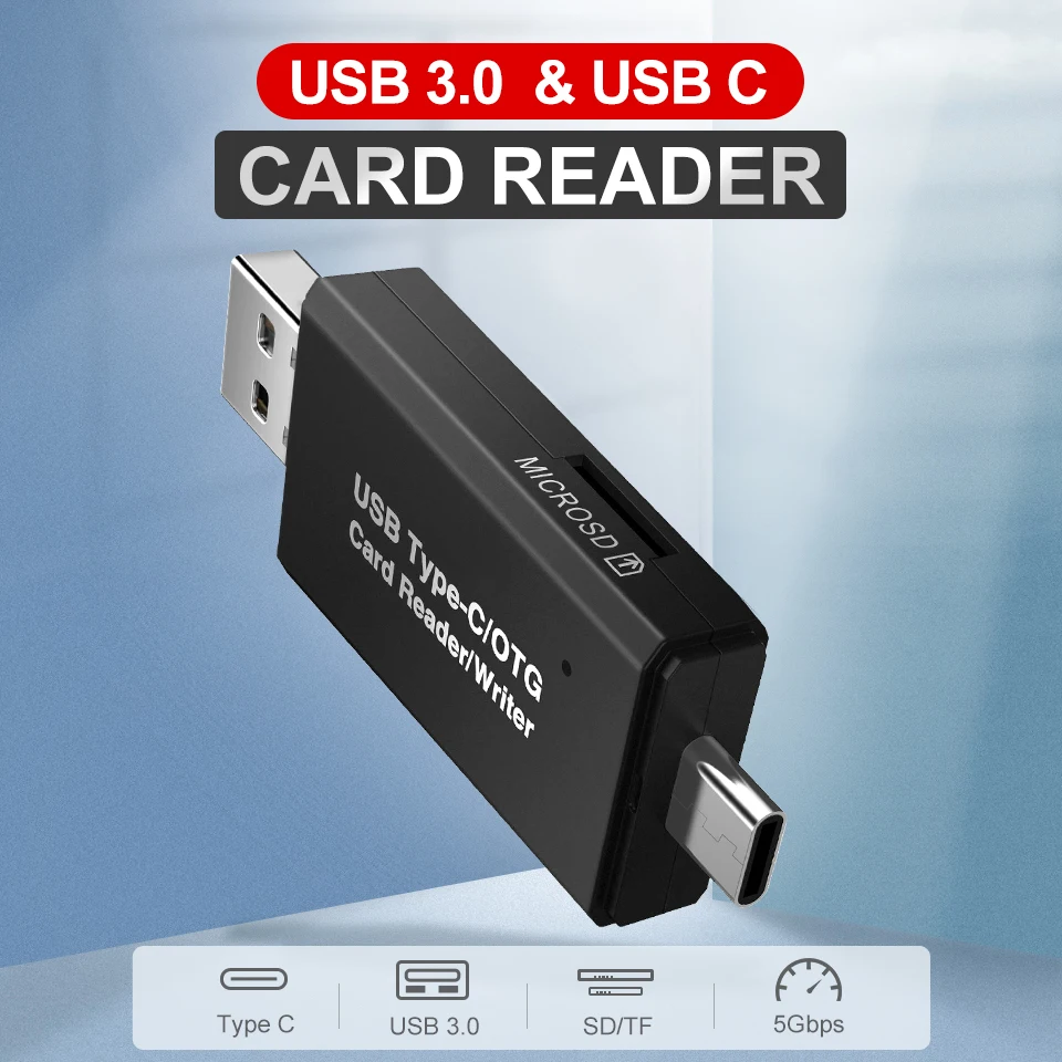Устройство для чтения карт памяти SD USB 3,0 OTG Micro usb type C устройство для чтения карт памяти SD для Micro SD TF usb type-C OTG Устройство для чтения карт