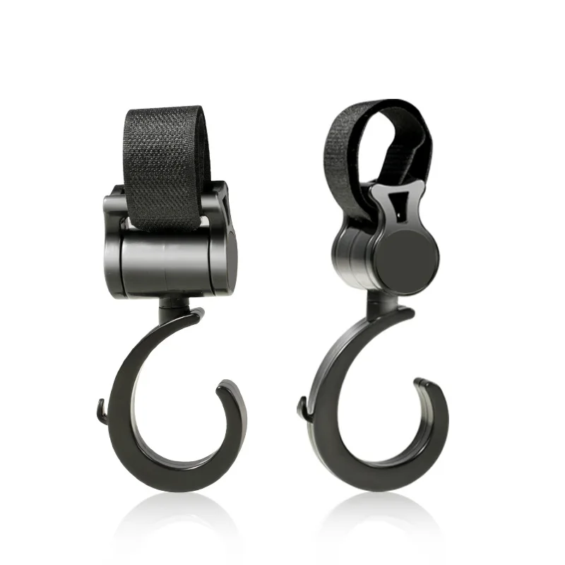 

Stroller hook Baby Hanger Baby Bag Strollers Hooks Pram Rotate 360 Degree rotate Cart Accessories High load bearing loop strap