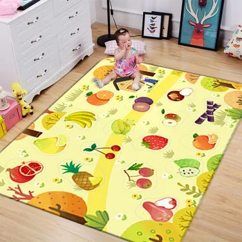 

3D child Rug Carpet Children Room Decor Mat Soft Flannel Bedroom Living Room Baby Crawling Carpets