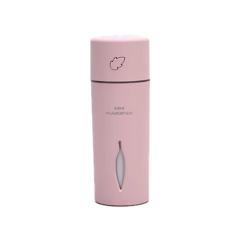 1 шт. портативный автомобильный USB светодиодный диффузный увлажнитель воздуха Эфирное масло Арома очиститель воздуха - Название цвета: Pink