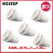 5 шт. через корпус Трюмный фитинг для трюмного насоса сливной вентиляционный аэратор шланг фитинг лодки морской яхты парус RV Кемпер грузовик пластик