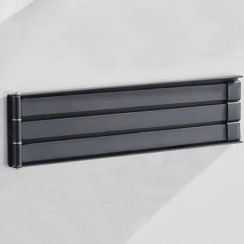 

Anti Skid 3 Layers Home Kitchen Wall Mounted 180 Degree Rotating Hanger Rail Folding Swivel Holder Bath Towel Rack