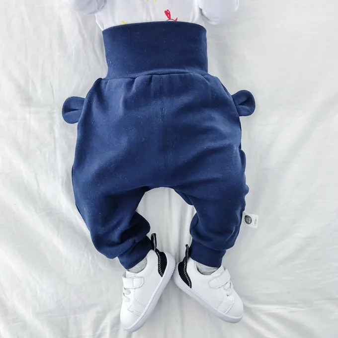 Mini Babe City/Новые Осенние товары; большие брюки для младенцев с принтом героев мультфильмов; Брендовая детская одежда; детские брюки