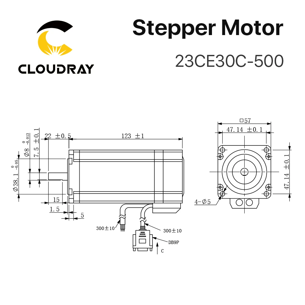 Cloudray Nema 23 Stepper Motor with Encoder 3.0N.m Closed Loop Stepper Motor Driver Easy Servo Driver with 1.5m Free cable — view 3