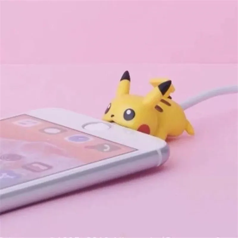 PokeMon Pikachu аниме USB защитный чехол Предотвращение разрыва Косплей Животное интеллектуальные Raichu аксессуары ПВХ