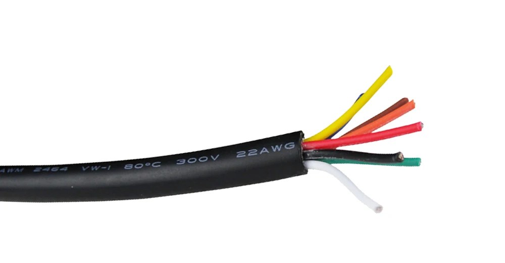 2464 оболочка провода 8 Core 28,26, 24, 22AWG через экструдирование производства ПВХ сигнальная линия управления с оловянной медью 10 м
