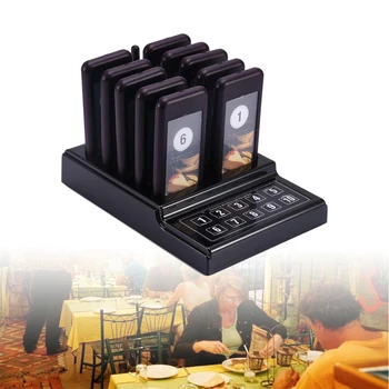

Calling Pagers System Restaurant Pager Waiter Calling System Wireless Paging Queue System 1charger +10 Receivers restaurante