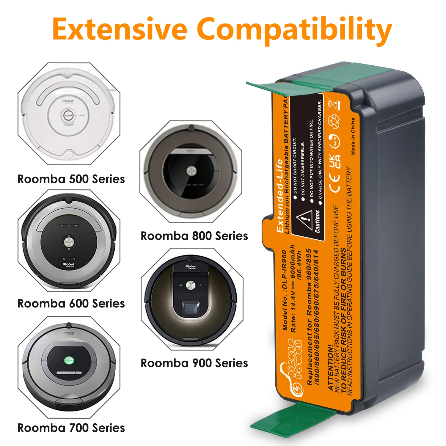 Battery Vacuum Cleaner Irobot Roomba Battery Series 675 - 980 R3 - Aliexpress