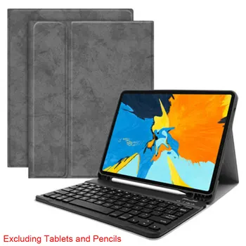 

Stand With Pencil Holder Bluetooth Keyboard Protective Lightweight Wear Resistant Tablet Case Set PU Leather For IPad Mini 4 5
