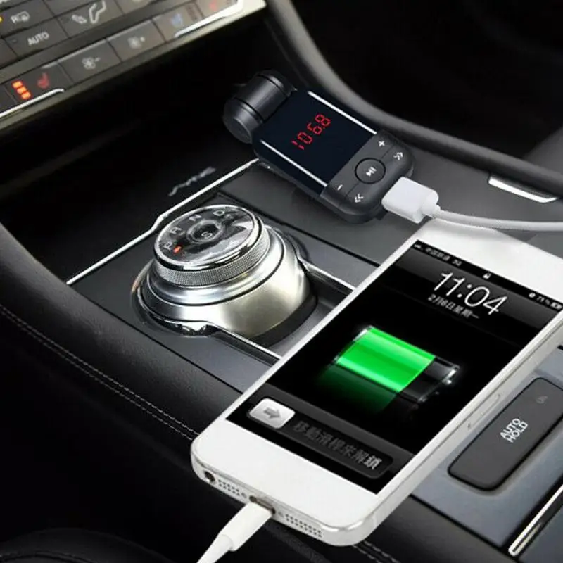 Bluetooth V3.0 автомобильный fm-передатчик стерео Bluetooth громкой связи автомобильный комплект MP3 музыкальный плеер аудио приемник адаптер автомобильный fm-передатчик