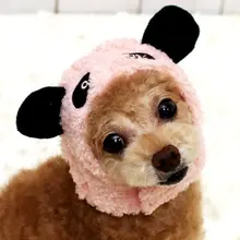Шляпа для животных Pet изменение колпачок панда Рождество Хэллоуин одеваются кошка и собака шляпа, толстые теплые ветровое стекло щенков шляпы