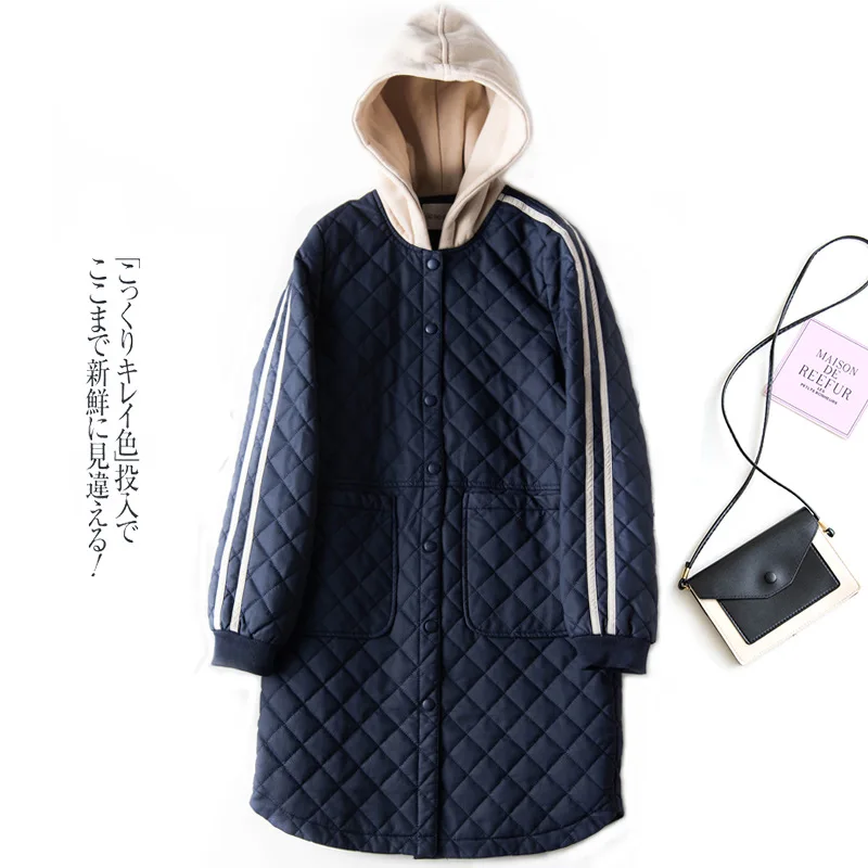 

Small Special of Coat! Mid-length Joint Slimming Thick Warm Hooded Cotton-padded Clothes Women's 2019 Autumn And Winter New Styl