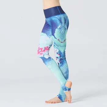 

UARUN Brand High Waist Elastic Yoga Pants Women Lulu Yoga Leggings Sportswear Running Workout Trousers Super Quality Gym Pants