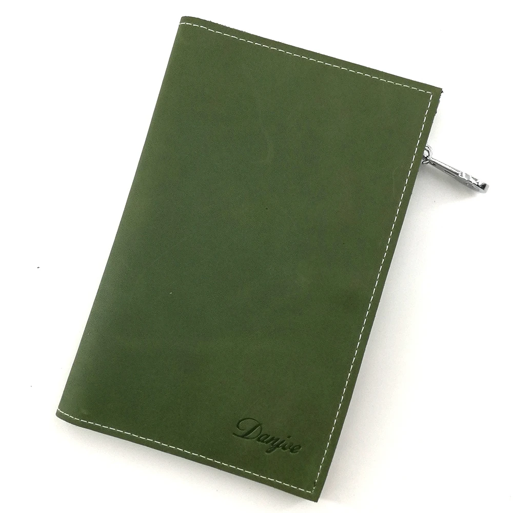 Light Green DANJUE, сумка для паспорта, держатель для мужчин/женщин, натуральная кожа, многоцелевой Чехол для кредитных карт, мужской, женский, дорожный кошелек на молнии, тонкий - Цвет: Light Green