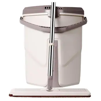 

HOT Mop and Bucket Set UltraMax Flat Mop Washable Mop Head for Floor and Home Cleaning Floor Lazy Fellow Mop Cleaning Tools