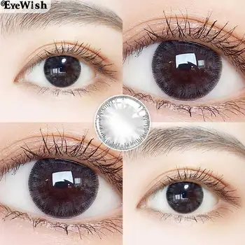 

EYEWISH-1 Pair(2pcs) Lenses 2 Tone Contact Lenses Colored Lenses for Eyes Eye Color Lens Eye Contacts Prescription Lenses Yearly