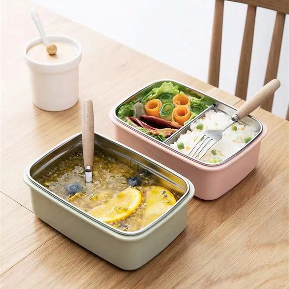 Ланч-бокс для микроволновки, Пшеничная солома, детская коробка Bento, герметичная, Bento, Ланч-бокс для детей, школьная, офисная, еда, портативный контейнер