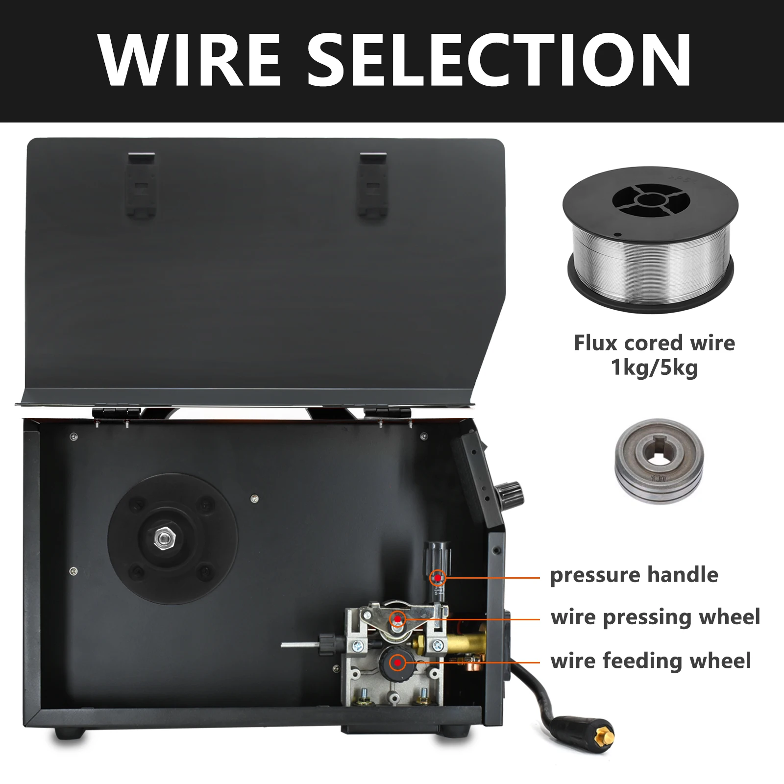 Welding Welders HZXVOGEN MIG Welding Machine Semi-Automatic Argon Welding 4 in 1 Tig Mig Mini Inverter MIG-250 160 A