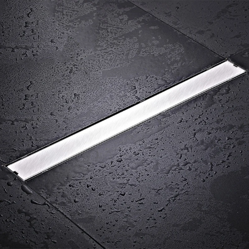Линейный канал трап ворота 60 см нержавеющая сталь дезодорирующий Тип душ Трап длинный дренаж квадратный ванная комната слив C