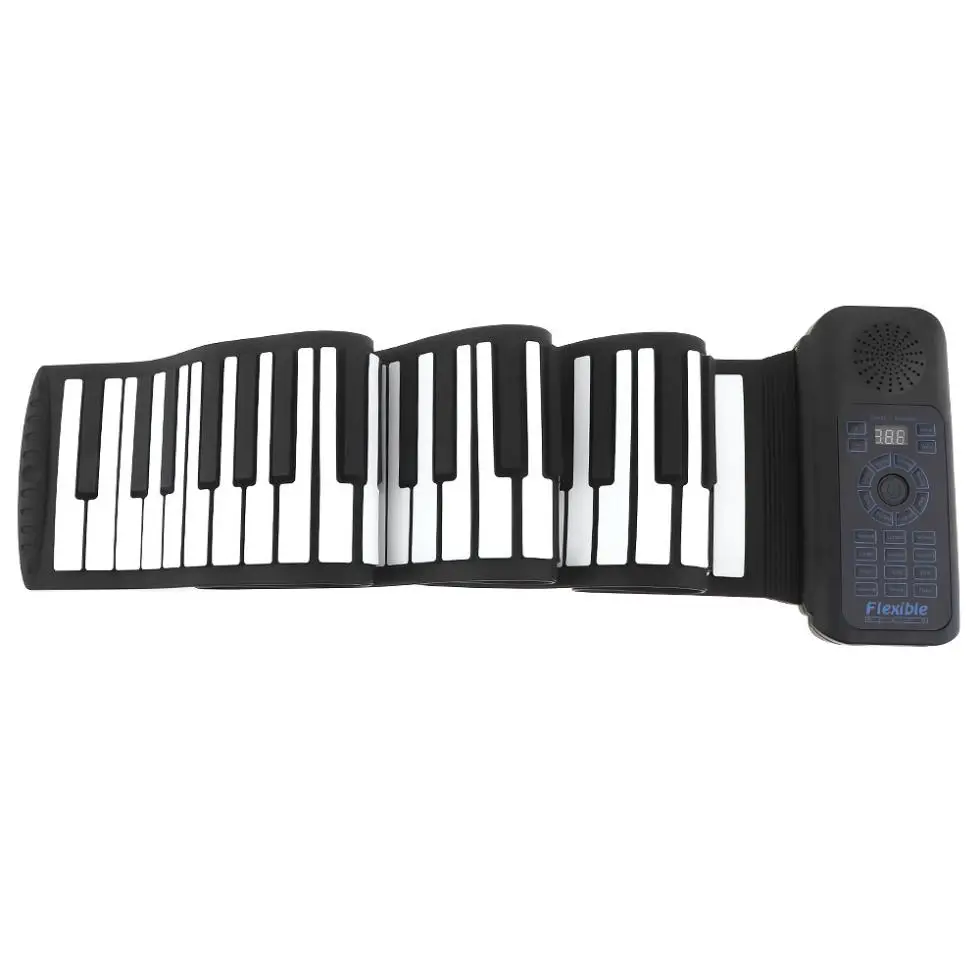 88 клавиш USB MIDI свернутый пианино электронная портативная силиконовая Гибкая