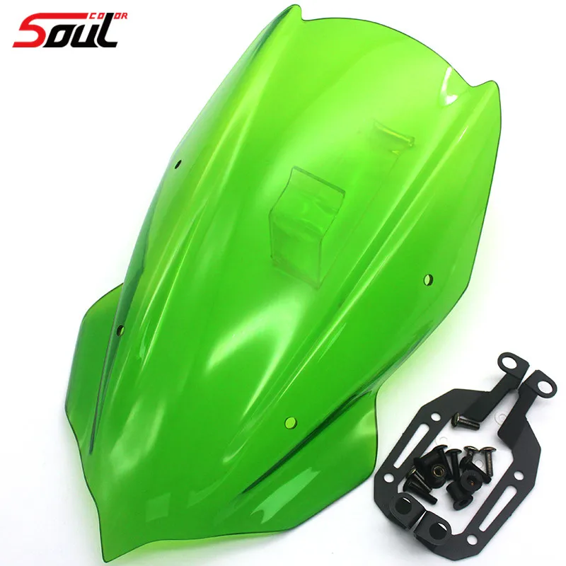 Мотоцикл спортивный лобовое стекло козырек ветрового стекла Viser подходит для Kawasaki Z250 Z400 двойной пузырь