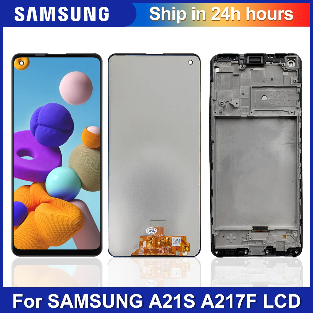 100 Original A21s Lcd For Samsung A21s A217 Sma217f Display Lcd
