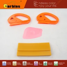 Carbins 1 компл. Углеродная пленка виниловая Автомобильная обертка скребок для окон набор инструментов наклейка для автомобиля Стайлинг обертка пинг резак нож