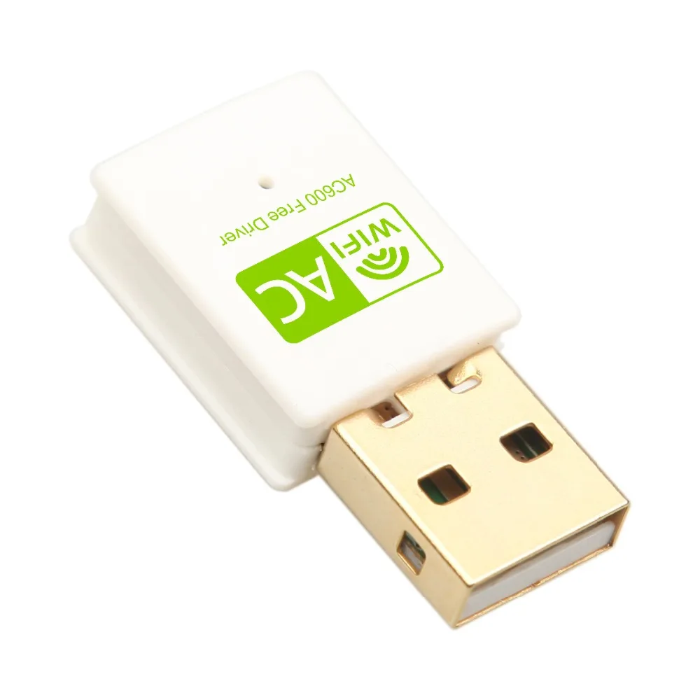 CHANEVE Бесплатный драйвер двухдиапазонный беспроводной usb-адаптер 802.11ac 600 Мбит/с WiFi ключ 2,4 ГГц 5,8 ГГц сетевая карта для настольного ноутбука ПК
