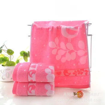 

Zero Twist Yarn Color Wool Jacquard Towel Pure Cotton Interrupted Supermarket Gift Thick Towel Strong Water-Absorbing Adult