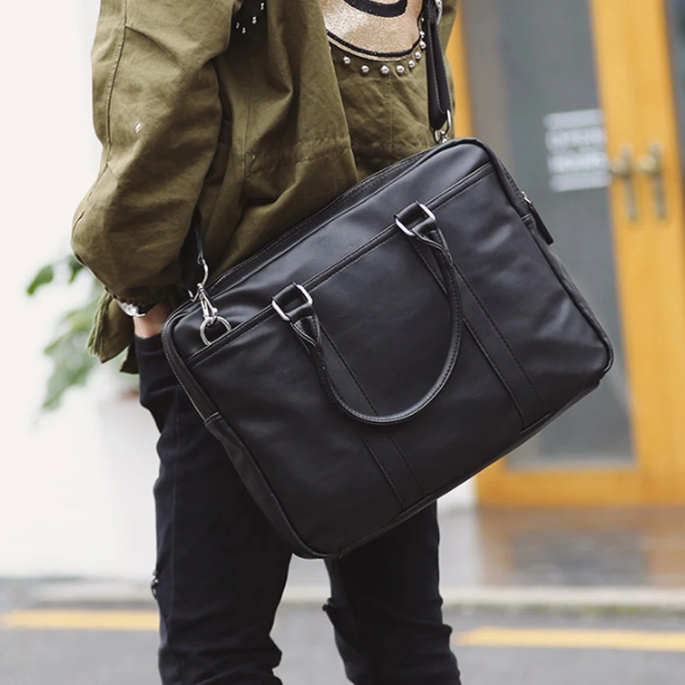 Модная акция, Простой деловой мужской портфель от известного бренда, роскошная кожаная сумка для ноутбука, мужская сумка через плечо, bolsa maleta