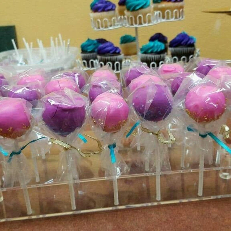 21 отверстие акриловый торт леденец прозрачный дисплей стенд сервер украшения