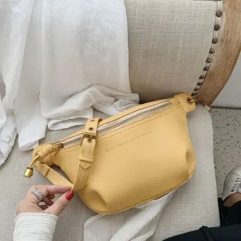 

Women Waist Fanny Pack Belt Bag Pouch Travel Hip Bum Shoulder Bag Chain Chest Small Purse H8WD