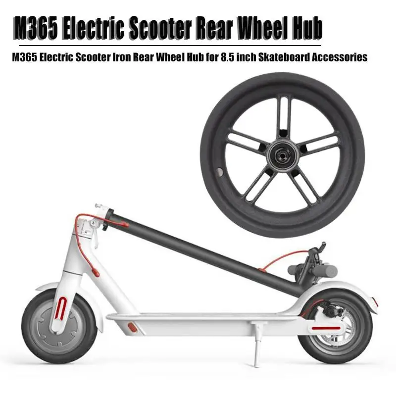 

Replacement Rear Wheel for Xiaomi Mi Jia Pro M365 Iron Rear Wheel Hub for 8.5 inch Skateboard Parts Electric Scooter Accessories