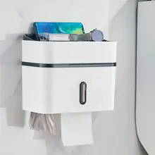 Многофункциональная клейкая полка для душа и держатель для салфеток настенный органайзер для ванной комнаты без сверл коробка для салфеток