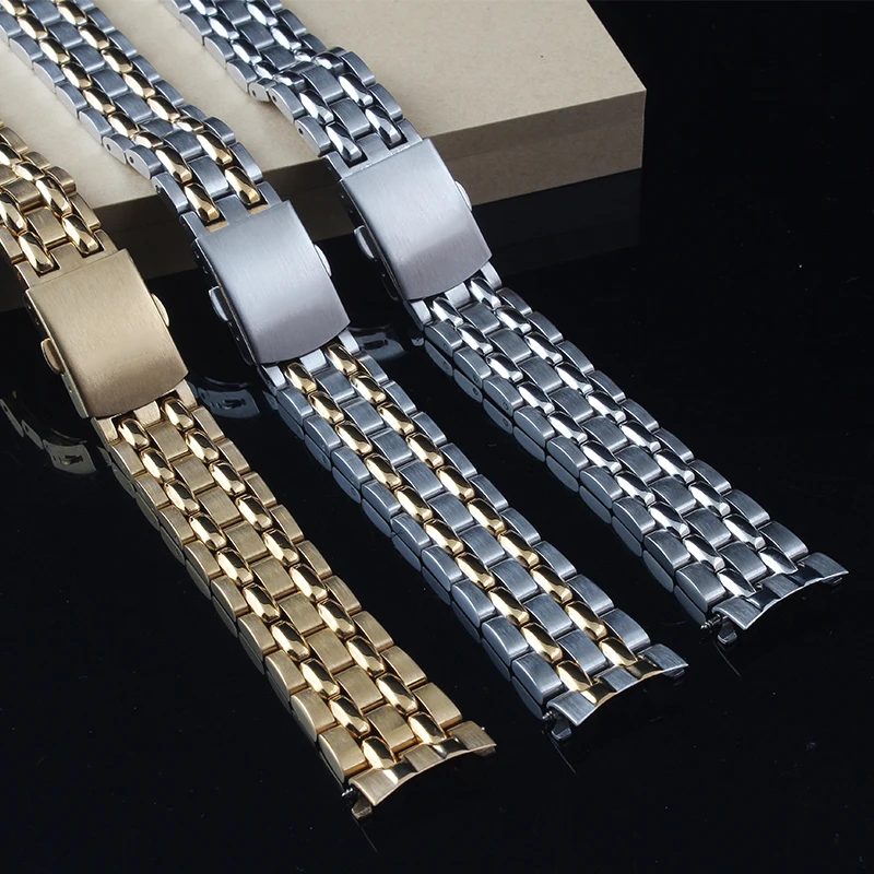 Ремешок для часов с изогнутым наконечником из нержавеющей стали 19 мм 20 TITONI 777 787