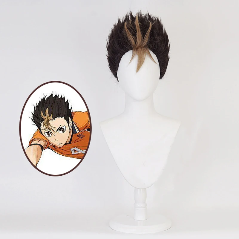 2020 Yu Nishinoya Cosplay Costume Haikyuu!! Nishinoya Yu Wigs Karasuno High School Volleyball Club Sportswear Jerseys Uniform0 (4)